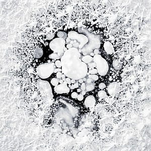 Frozen bubbles from Alaska