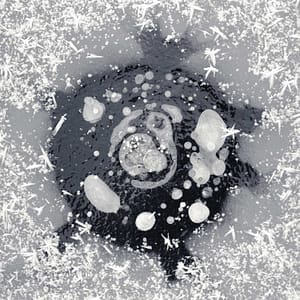 Frozen bubbles from Alaska